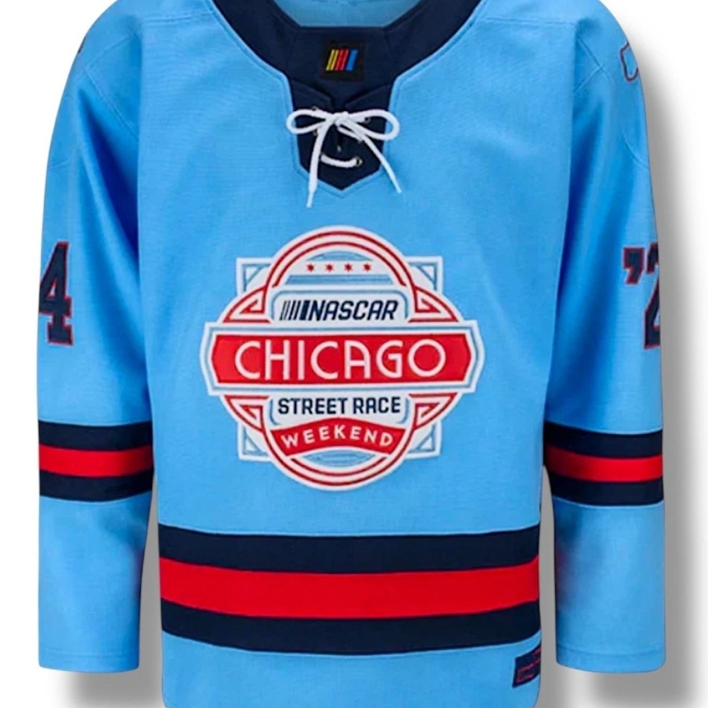 NASCAR Chicago Street Race Blue Jersey  New In Bag